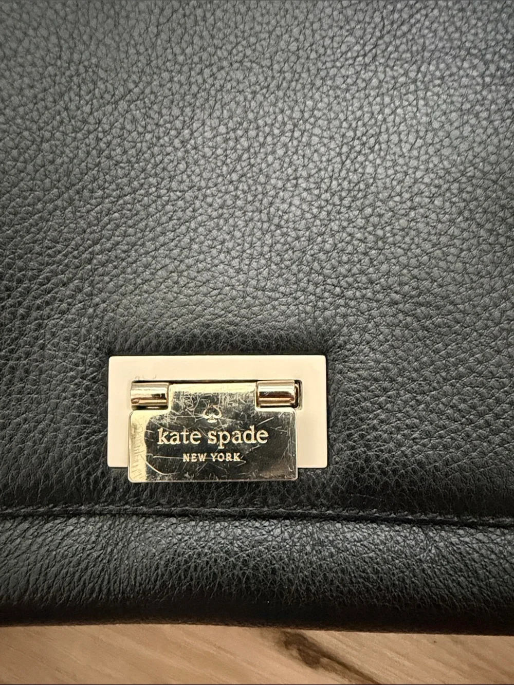 kate spade structured leather